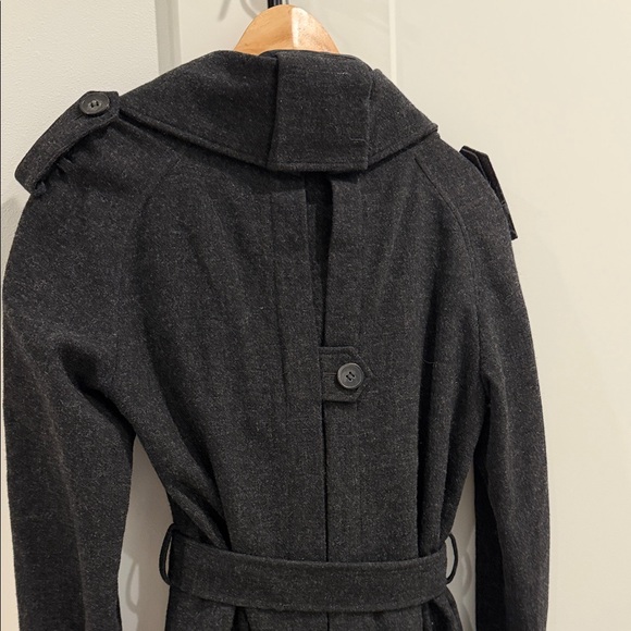 All Saints Charcoal Wool Utility Coat - Picture 5 of 7